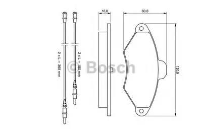 Комплект тормозных колодок, дисковый тормоз BOSCH купить