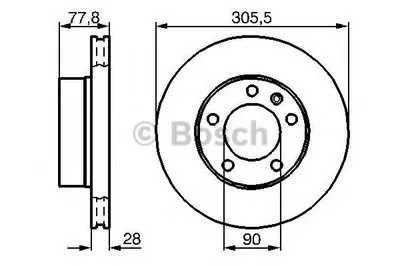 Тормозной диск BOSCH купить