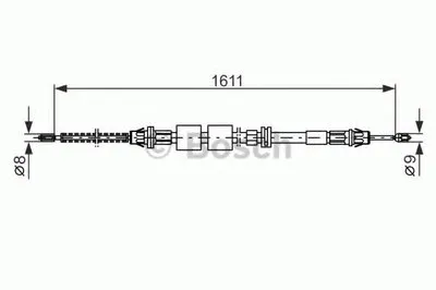 Трос, стояночная тормозная система BOSCH купить