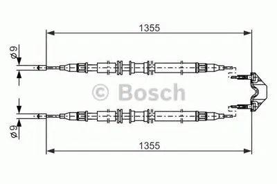 Трос, стояночная тормозная система BOSCH купить