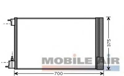 Конденсатор, кондиционер VAN WEZEL купить