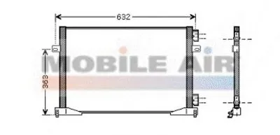 Конденсатор, кондиционер VAN WEZEL купить