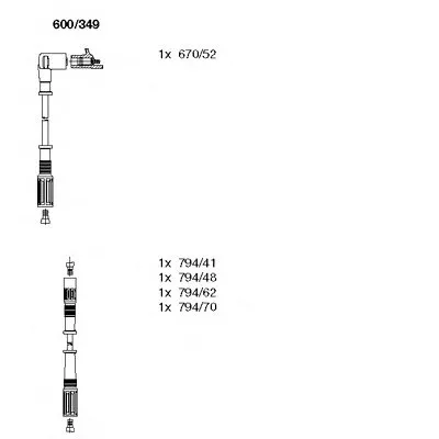 Комплект проводов зажигания BREMI купить