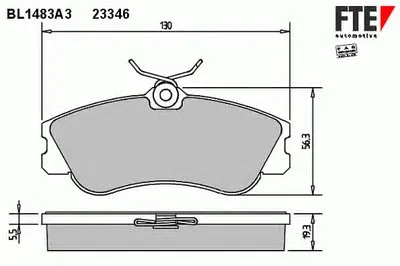 Комплект тормозных колодок, дисковый тормоз FTE купить