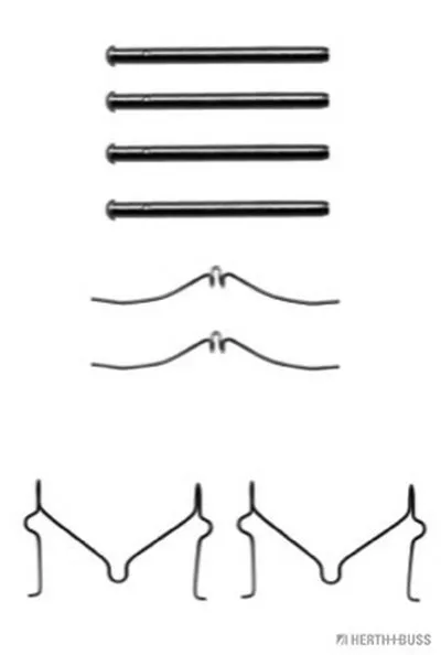 Комплектующие, колодки дискового тормоза HERTH+BUSS JAKOPARTS купить