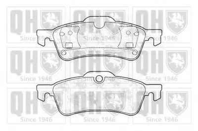 Комплект тормозных колодок, дисковый тормоз QUINTON HAZELL купить