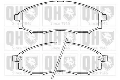 Комплект тормозных колодок, дисковый тормоз QUINTON HAZELL купить