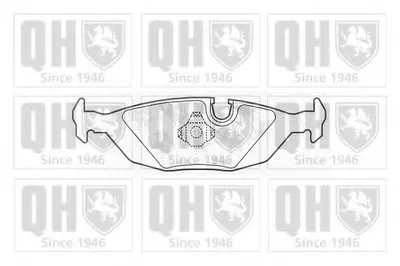 Комплект тормозных колодок, дисковый тормоз QUINTON HAZELL купить