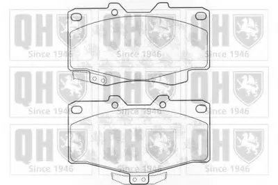Комплект тормозных колодок, дисковый тормоз QUINTON HAZELL купить