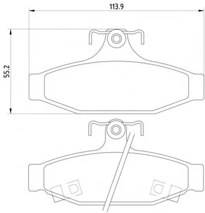 Комплект тормозных колодок, дисковый тормоз MINTEX купить
