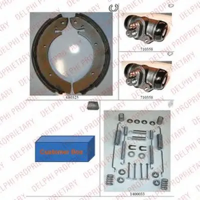 Комплект тормозных колодок DELPHI купить