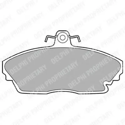 Комплект тормозных колодок, дисковый тормоз DELPHI купить