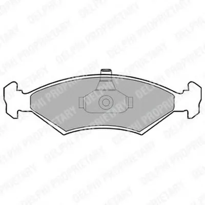Комплект тормозных колодок, дисковый тормоз DELPHI купить