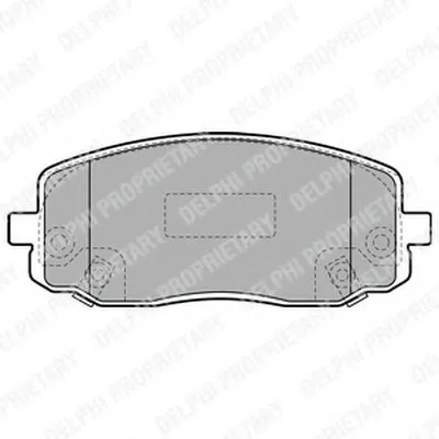 Комплект тормозных колодок, дисковый тормоз DELPHI купить