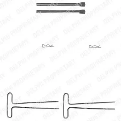 Комплектующие, колодки дискового тормоза DELPHI купить