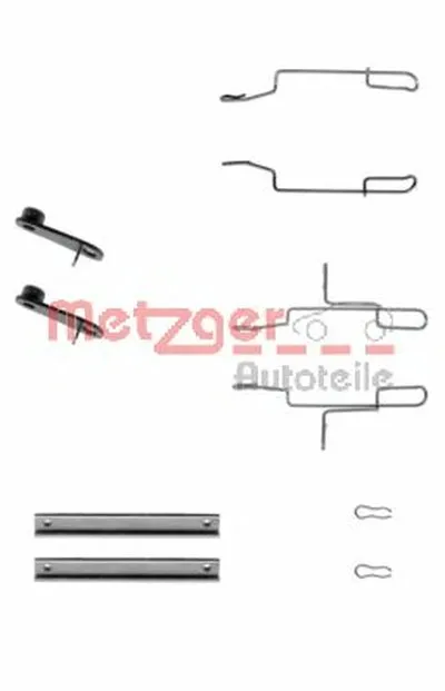 Комплектующие, колодки дискового тормоза METZGER купить