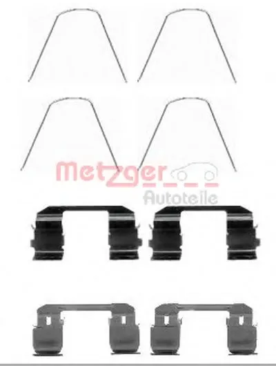 Комплектующие, колодки дискового тормоза METZGER купить