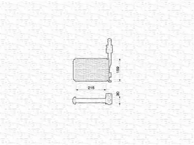 Теплообменник, отопление салона MAGNETI MARELLI купить