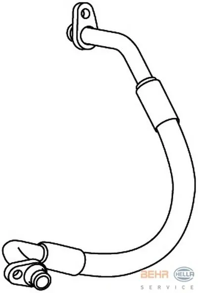 Трубопровод высокого давления, кондиционер BEHR HELLA SERVICE купить