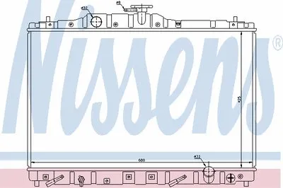 Радиатор, охлаждение двигателя NISSENS купить