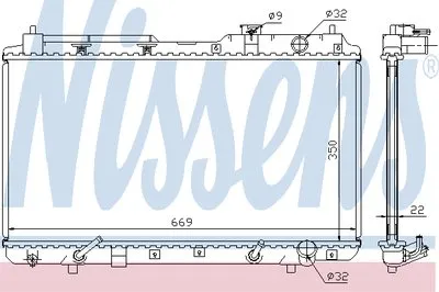 Радиатор, охлаждение двигателя NISSENS купить