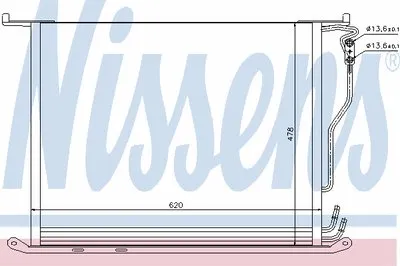 Конденсатор, кондиционер NISSENS купить