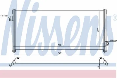 Конденсатор, кондиционер NISSENS купить