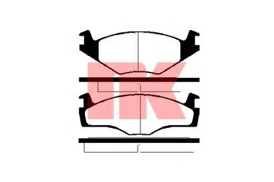 Комплект тормозных колодок, дисковый тормоз NK купить