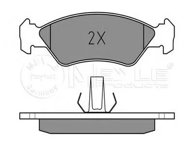 Комплект тормозных колодок, дисковый тормоз MEYLE купить