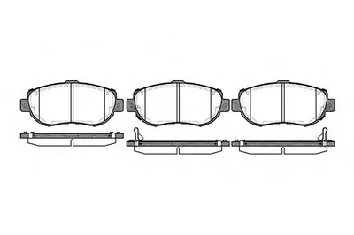 Комплект тормозных колодок, дисковый тормоз REMSA купить