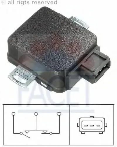 Датчик, положение дроссельной заслонки FACET купить