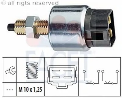 Выключатель фонаря сигнала торможения FACET купить