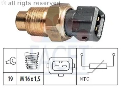 Датчик, температура охлаждающей жидкости; Датчик, температура охлаждающей жидкости; Датчик, температура охлаждающей жидкости FACET купить