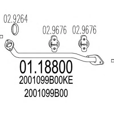 Труба выхлопного газа MTS купить