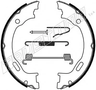 Комплект тормозных колодок, стояночная тормозная система TRUSTING купить