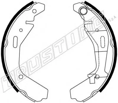 Комплект тормозных колодок REPARATION KIT TRUSTING купить