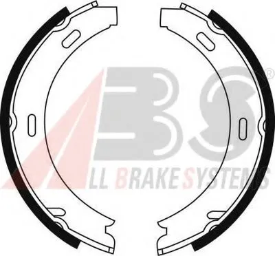Комплект тормозных колодок, стояночная тормозная система A.B.S. купить