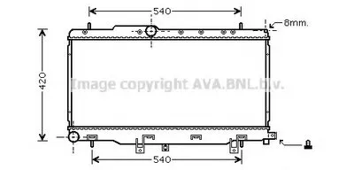 Радиатор, охлаждение двигателя AVA QUALITY COOLING купить