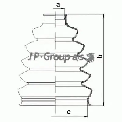 Комплект пылника, приводной вал QH JP GROUP купить