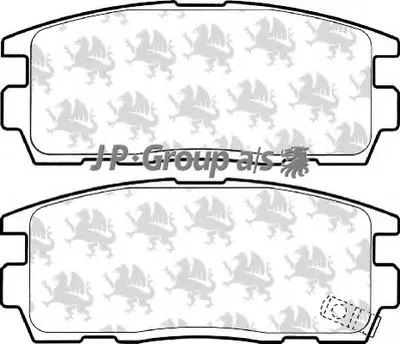 Комплект тормозных колодок, дисковый тормоз QH JP GROUP купить
