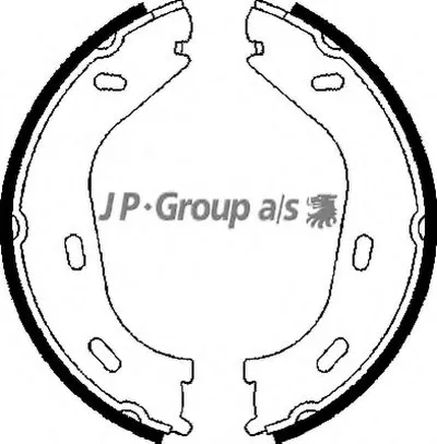Комплект тормозных колодок, стояночная тормозная система QH JP GROUP купить