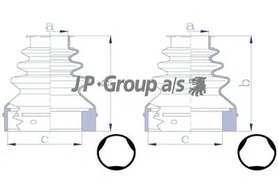 Комплект пылника, приводной вал QH JP GROUP купить
