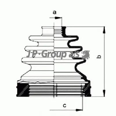 Комплект пылника, приводной вал QH JP GROUP купить