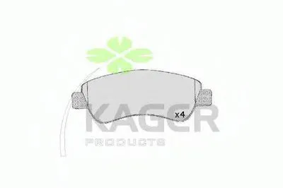 Комплект тормозных колодок, дисковый тормоз KAGER купить