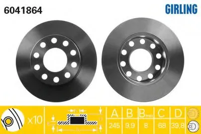 Тормозной диск GIRLING купить