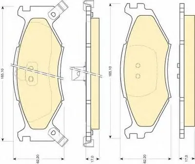 Комплект тормозных колодок, дисковый тормоз GIRLING купить