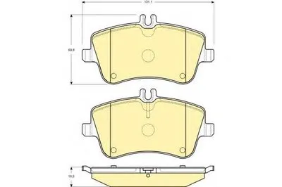 Комплект тормозных колодок, дисковый тормоз GIRLING купить