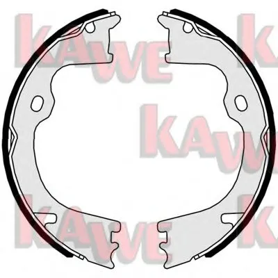 Комплект тормозных колодок, стояночная тормозная система KAWE купить