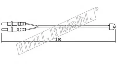 Сигнализатор, износ тормозных колодок fri.tech. купить