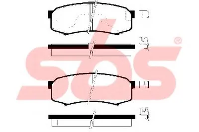 Комплект тормозных колодок, дисковый тормоз sbs купить
